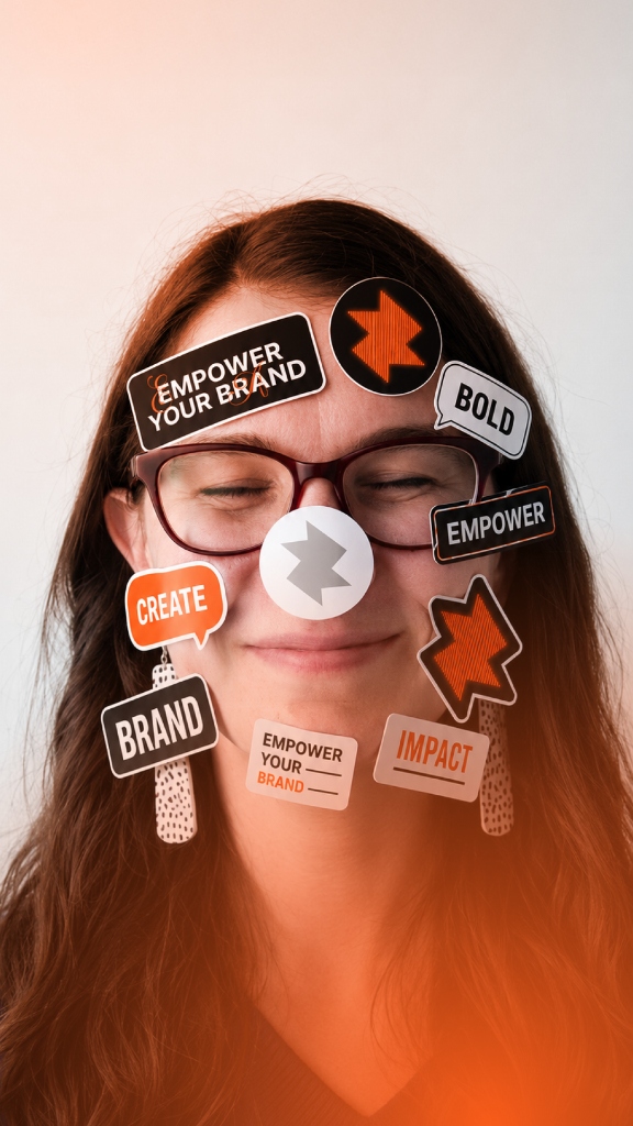 Stickers face mockup